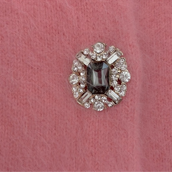 Women pink faux rabbit fur sweater - Picture 7 of 12